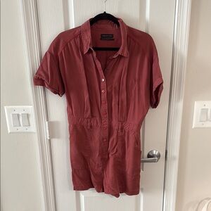 Urban Outfitters Casual Red Button-Down Romper